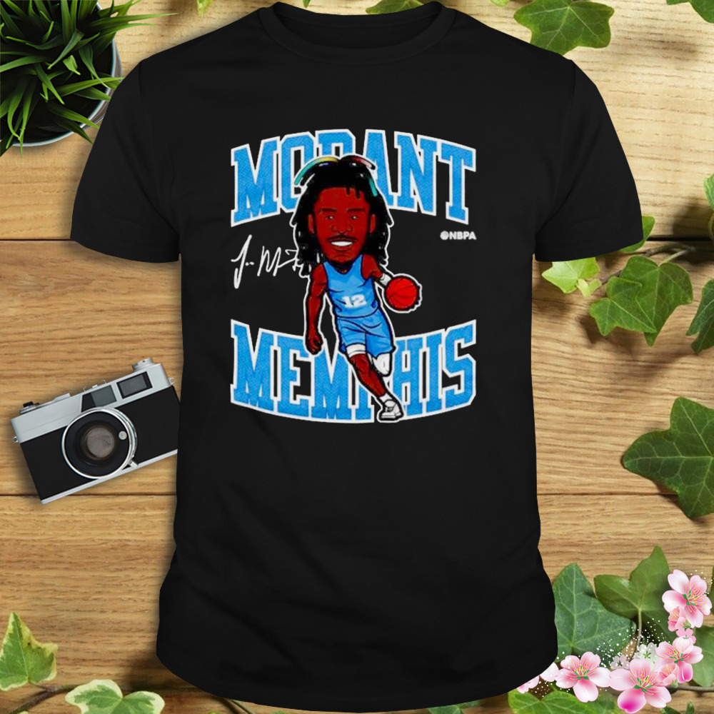 Ja Morant Memphis cartoon player signature shirt