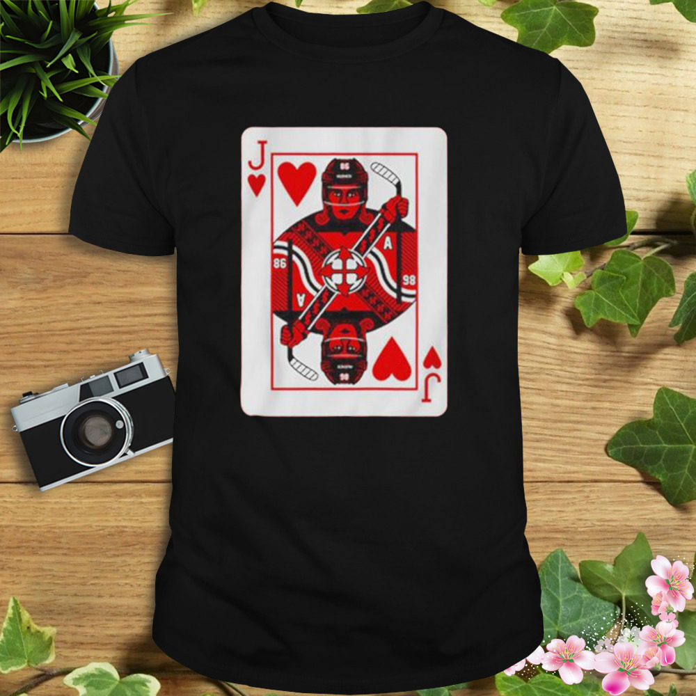 jack of hearts Jack Hughes New Jersey Devils shirt