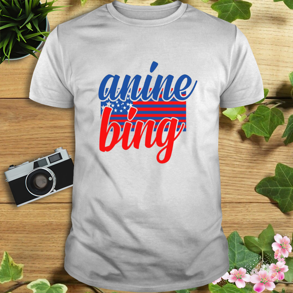 Anine Bing American Flag shirt