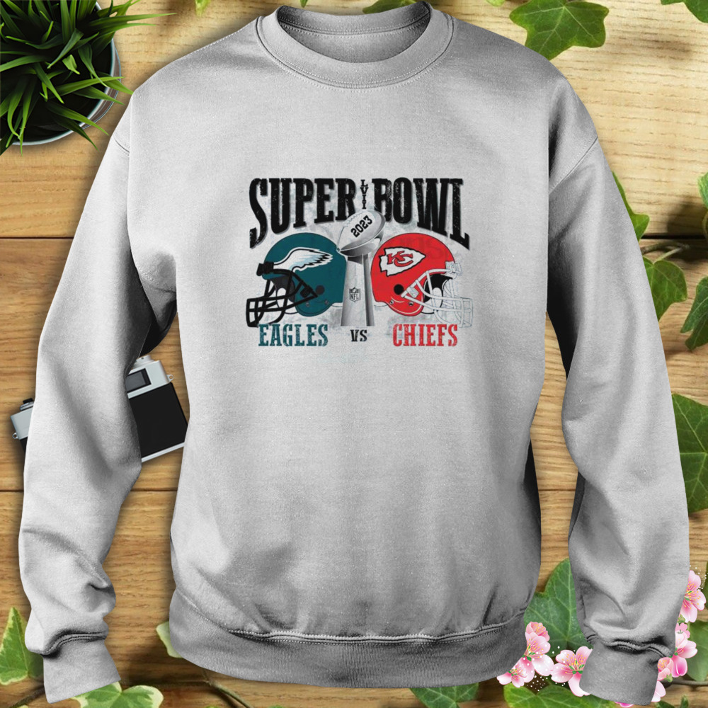 Philadelphia Eagles Vs Kansas City Chiefs 2023 LVII Super Bowl shirt 5 Sweat shirt