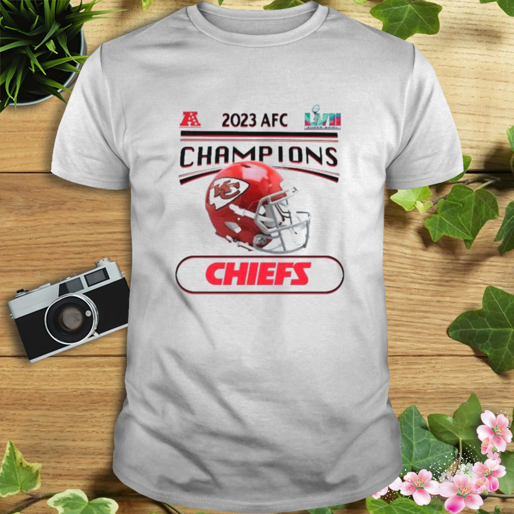 Kansas City Chiefs 2023 AFC Conference Champions Helmet Shirt