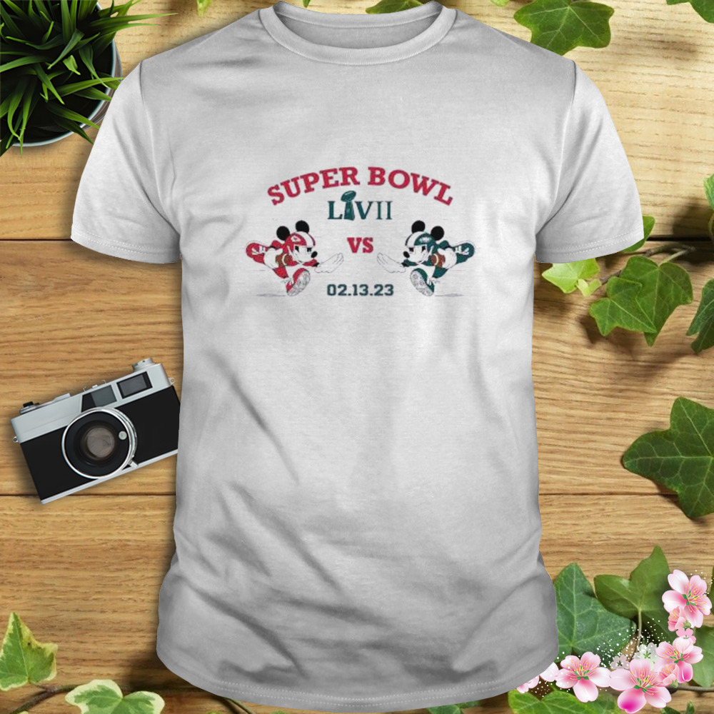 Mickey Mouse Philadelphia Eagles vs Kansas City Chiefs Super Bowl LVII 02 13 23 shirt
