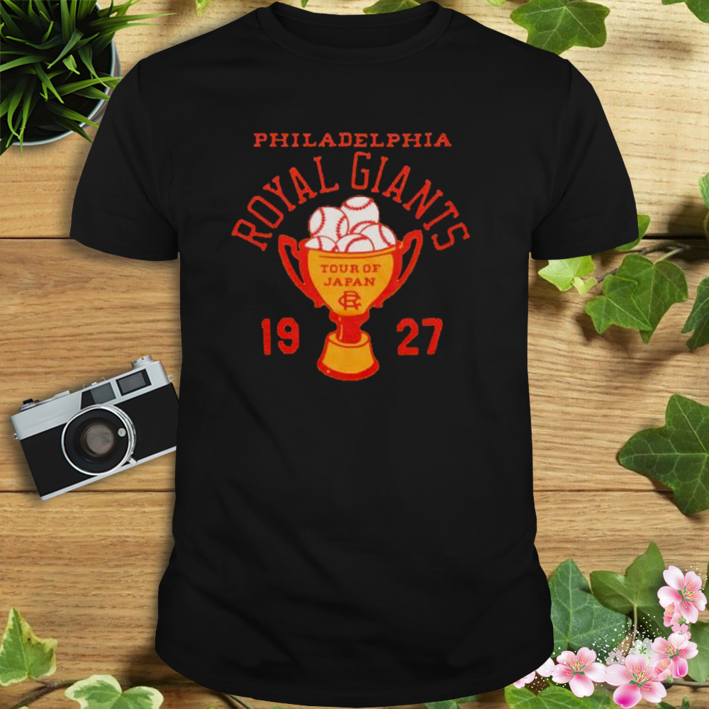 Awesome philadelphia Royal Giants tour of Japan 1927 shirt