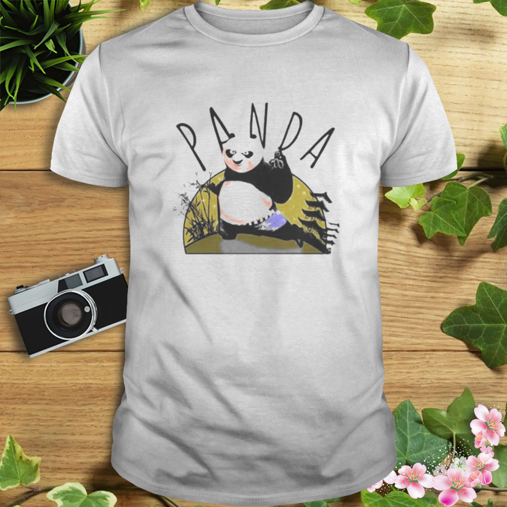 Kung fu panda fighting mode on shirt