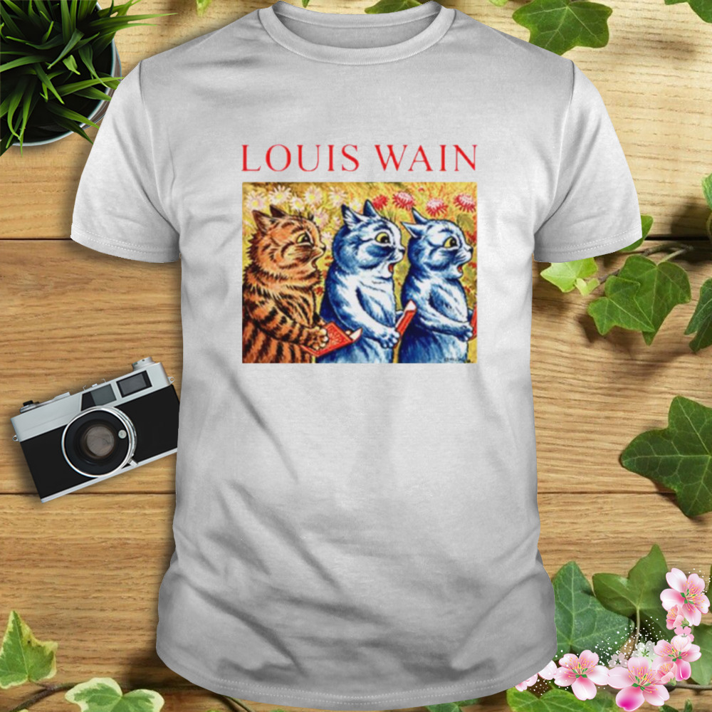 Louis wain three cats singing shirt