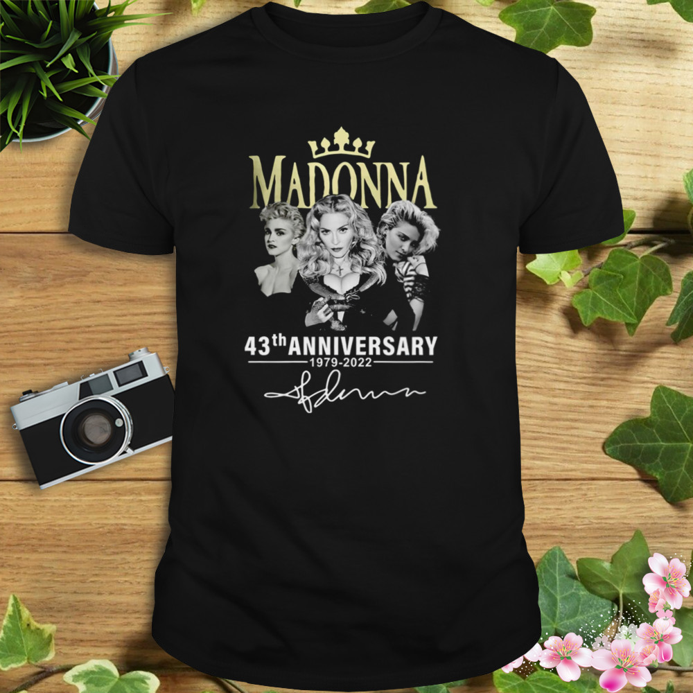 Madonna Queen Of Pop 43th Anniversary Signature T-Shirt