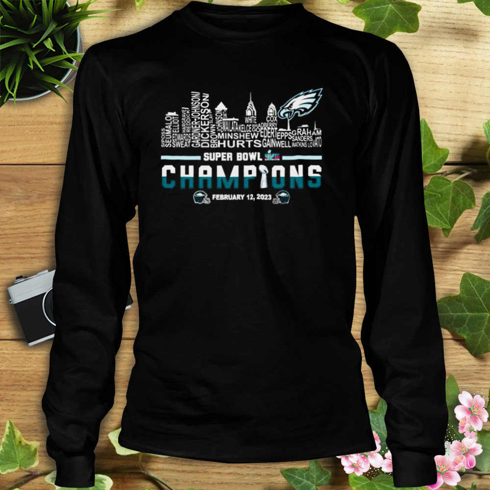 Philadelphia Eagles Players Names, Super Bowl Lvi Champions Shirt, hoodie,  sweater and long sleeve