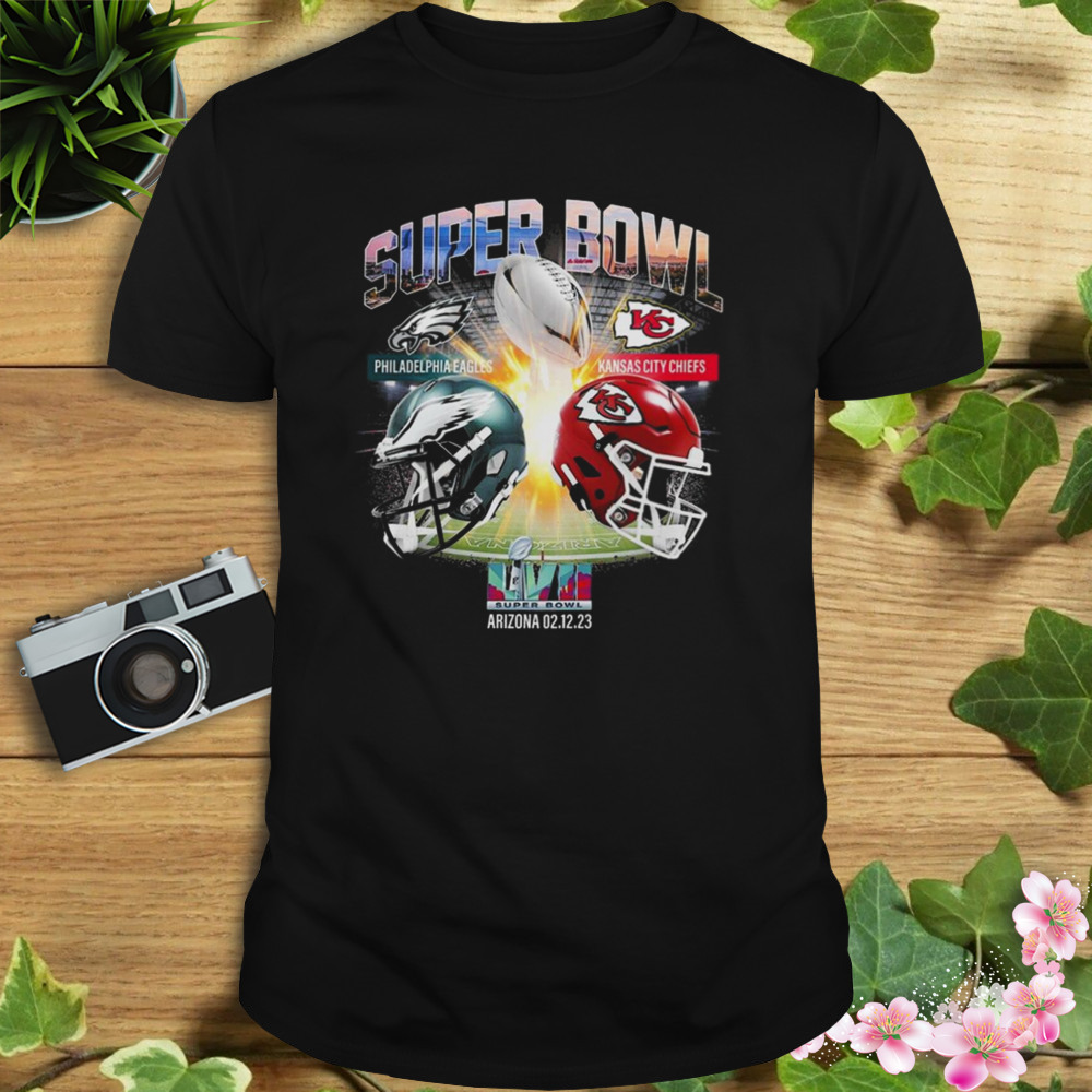 2023 Super Bowl LVII 57 Shirt Philadelphia Eagles VS Kansas City Chiefs  T-Shirt