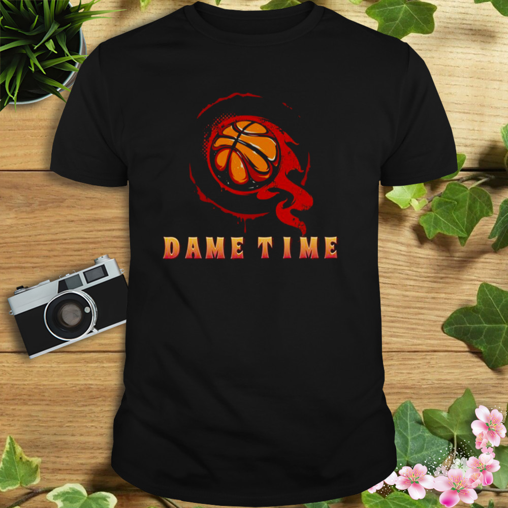 Flame On Basketball Damian Lillard Dame Time shirt