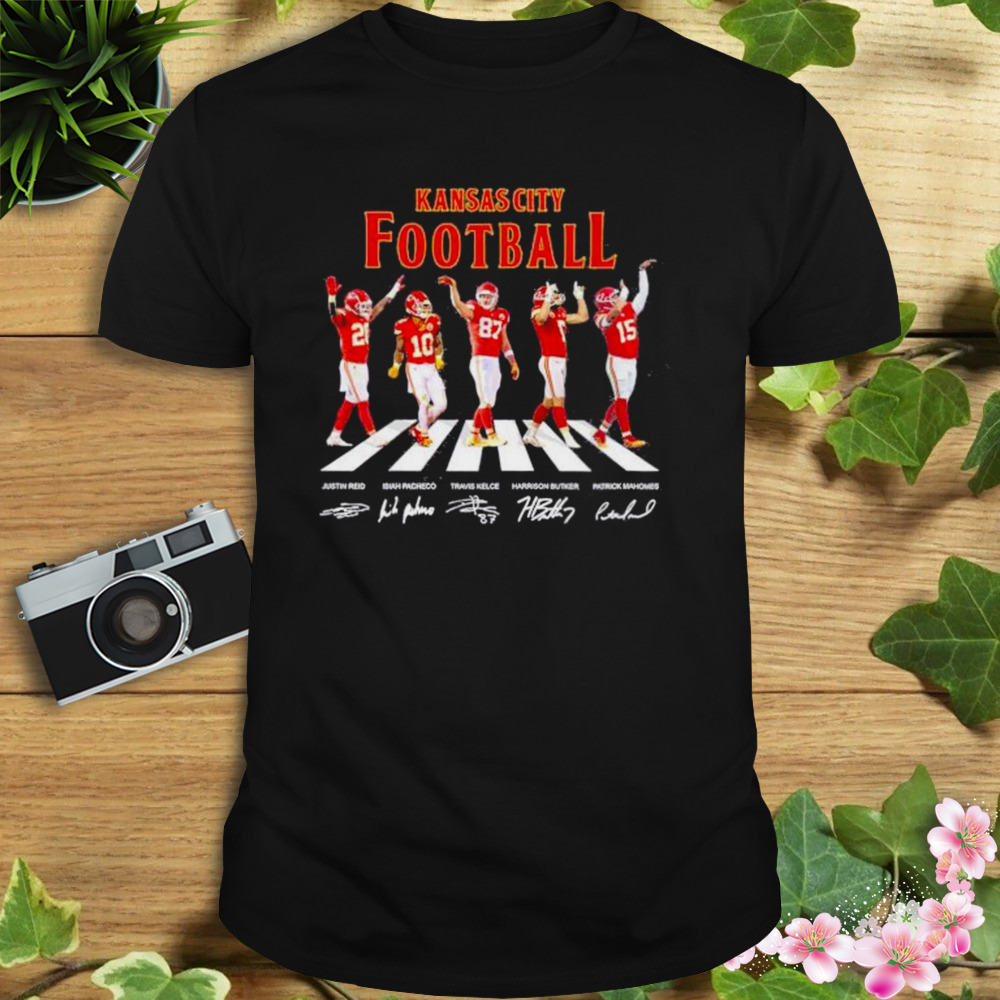 Original The Kansas City Chiefs Football Abbey Road Signatures shirt -  ColorfulTeesOutlet