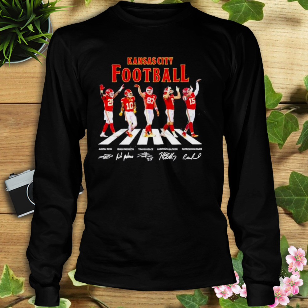 Original The Kansas City Chiefs Football Abbey Road Signatures shirt -  ColorfulTeesOutlet