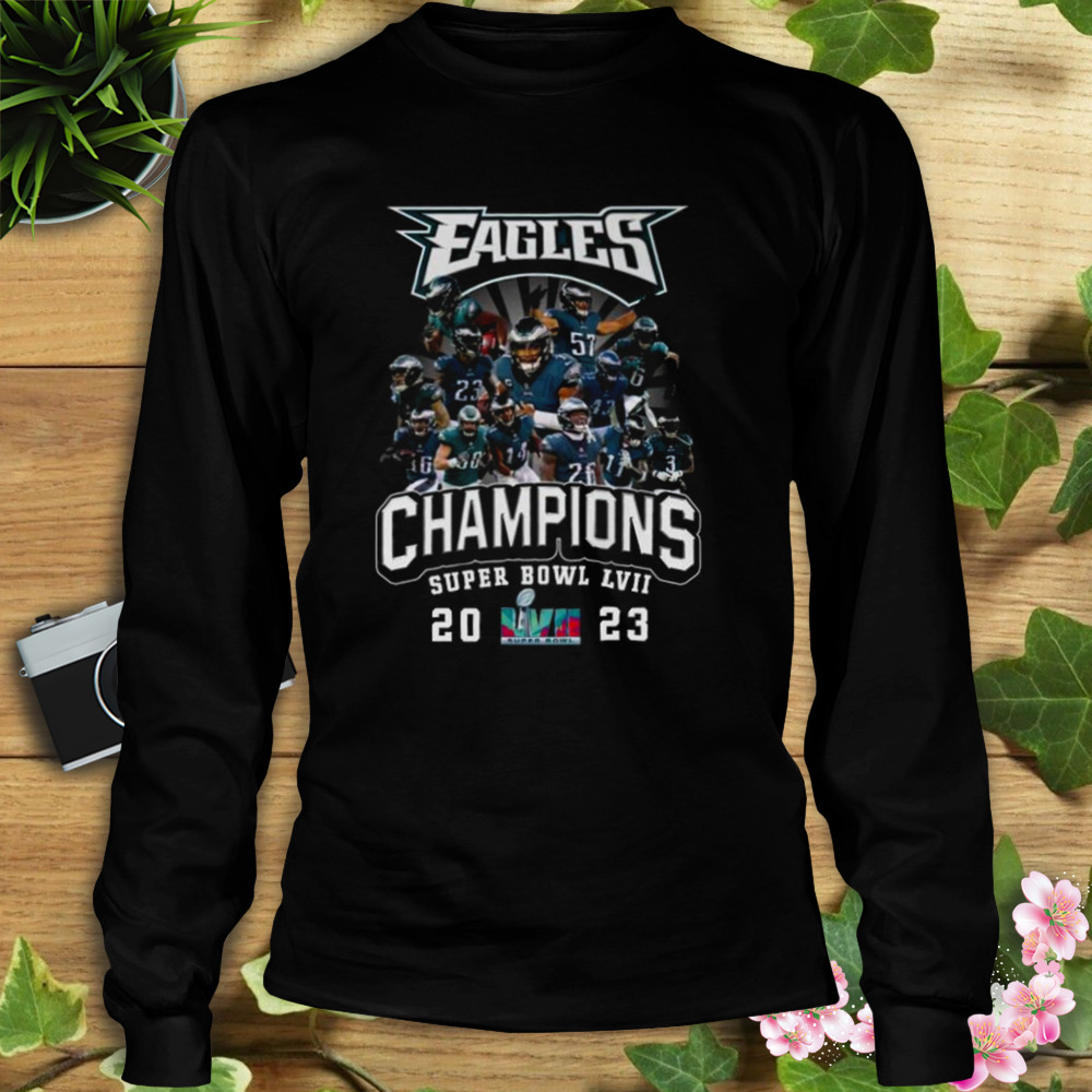 Philadelphia eagles super bowl lvii 2023 team champions shirt