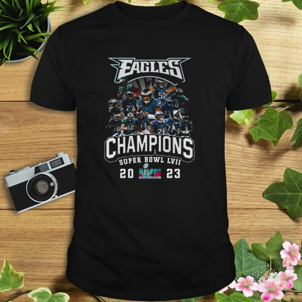 Philadelphia Eagles Super Bowl Lvii 2023 Champions T-shirt - Kaiteez