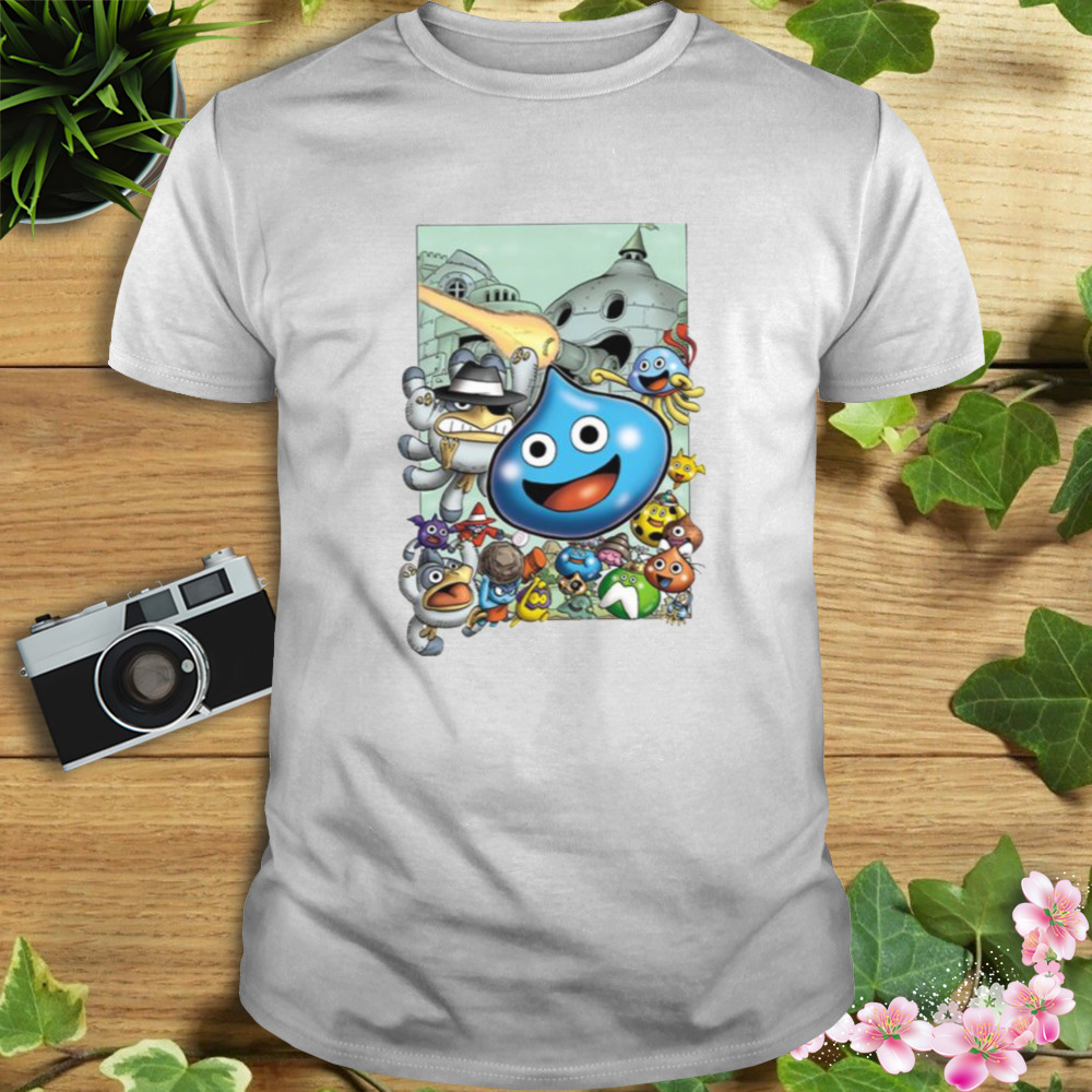 Funny Kingdom Slime Print Dragon Quest shirt