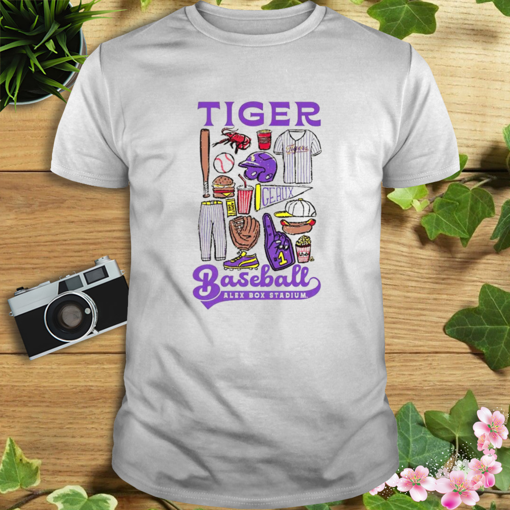 LSU Tiger baseball alex box stadium shirt