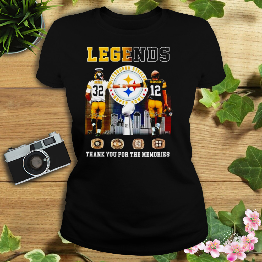 Najee Harris and Terry Bradshaw Pittsburgh Steelers Super Bowl signature T- shirt - Yeswefollow