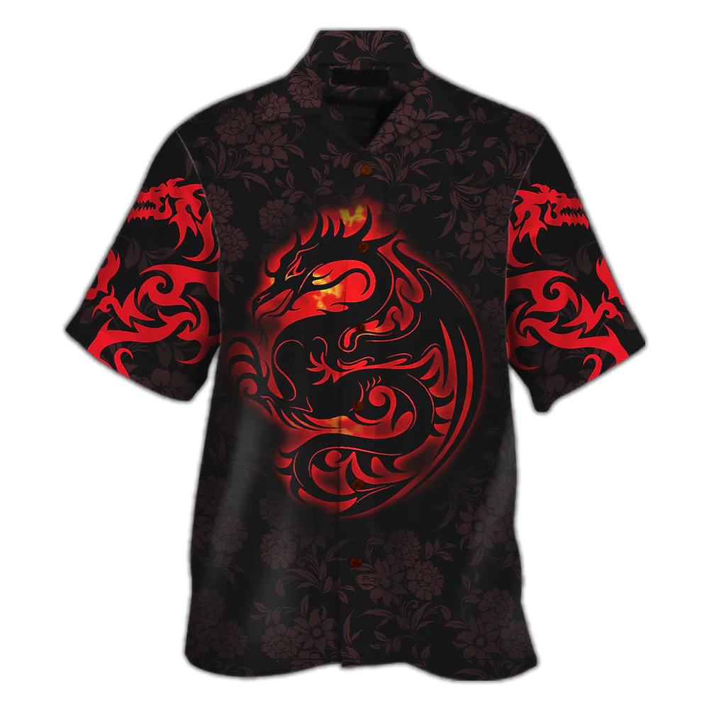 Dragon Tribal Tattoo Art Hawaiian Shirt