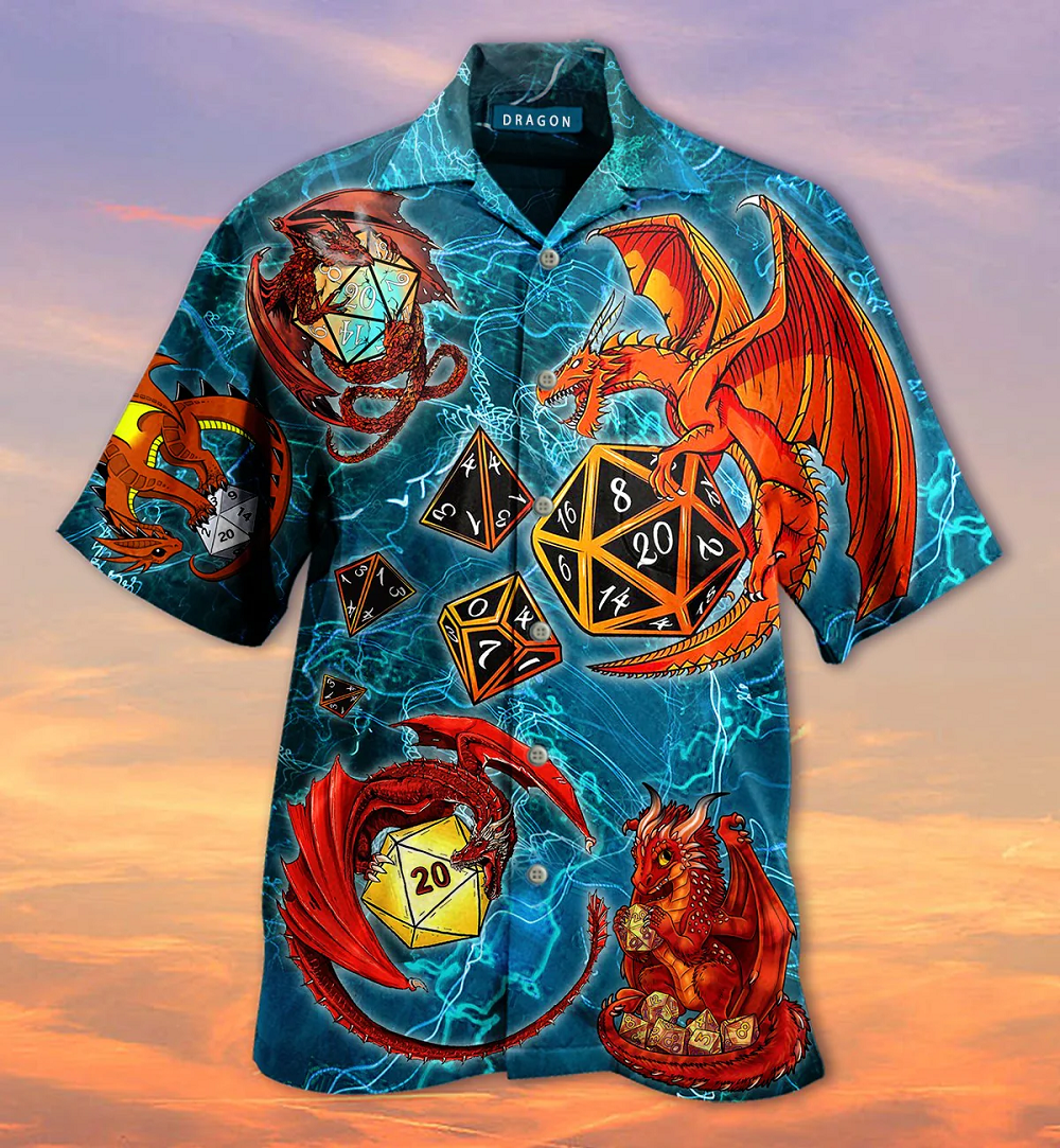 Dungeon Dragon 3D All Over Printed Hawaiian Shirt 2 Dungeon Dragon 3D All Over Printed Hawaiian Shirt