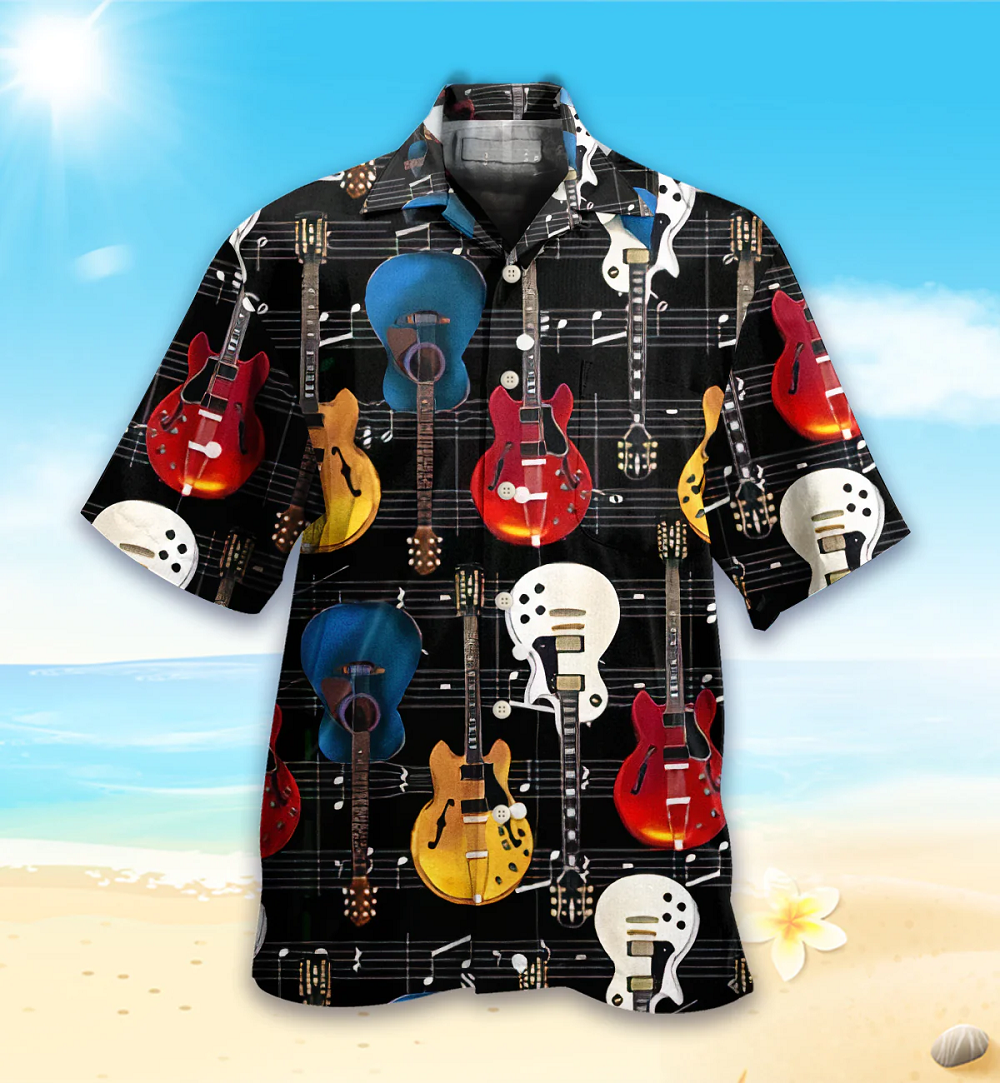 Guitar 3D All Over Printed Hawaii Shirt