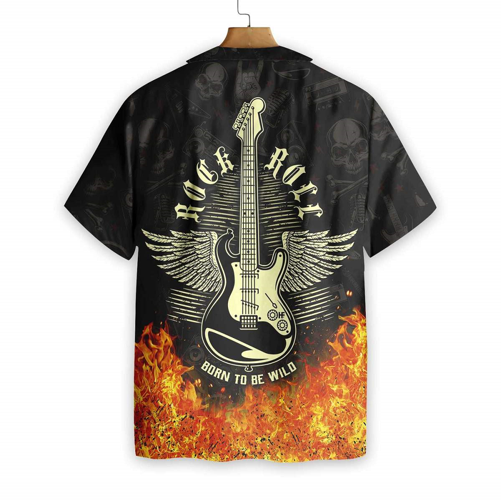 Guitar Born To Be Wild Hawaiian Shirt