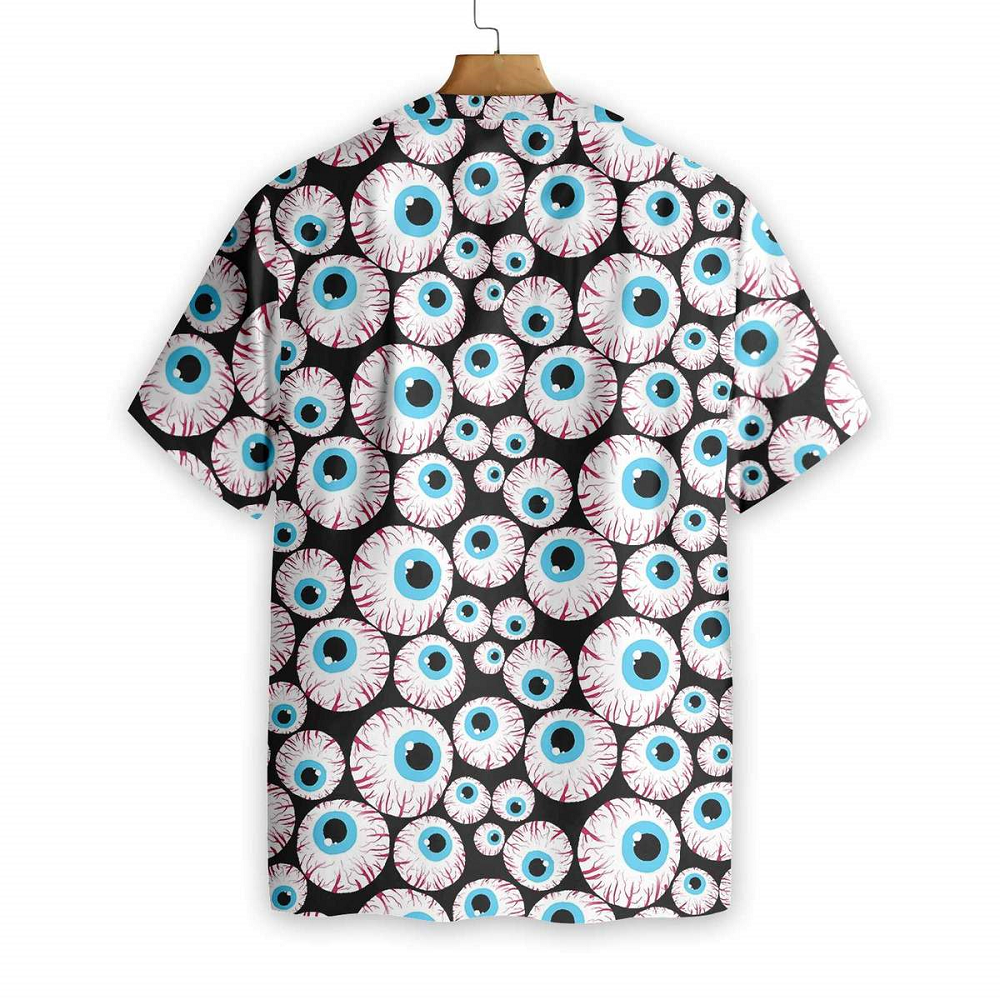 Halloween Creepy Eyeballs 3D All Over Printed Hawaiian Shirt