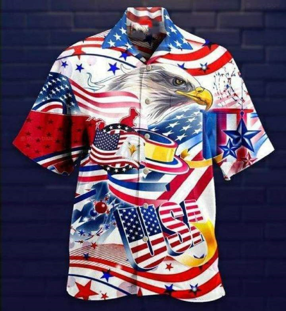 Love Freedom Love America 3D All Over Printed Hawaiian Shirt