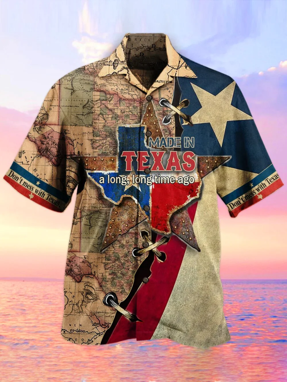 Made In Texas 3D All Over Printed Hawaiian Shirt