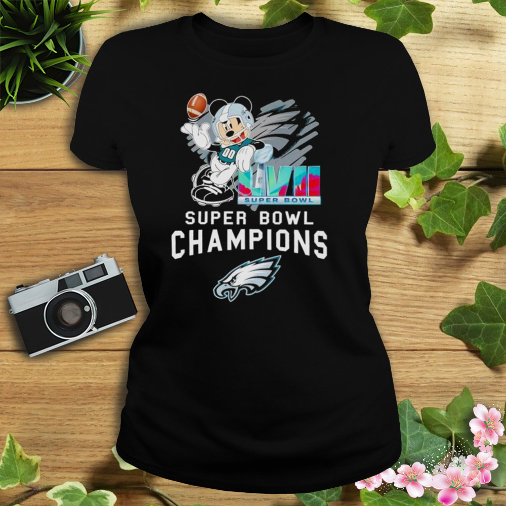 Mickey Mouse Philadelphia Eagles Super Bowl LVII Champions shirt