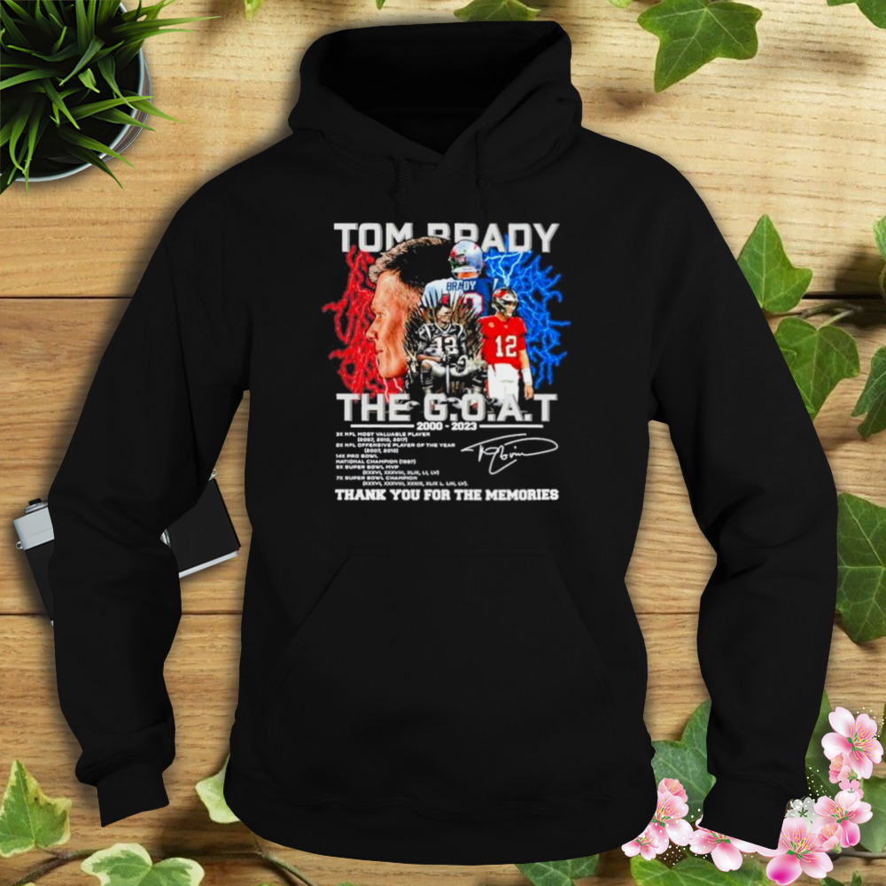 Tom Brady GOAT Thank You For The Memories T-Shirt - Ink In Action