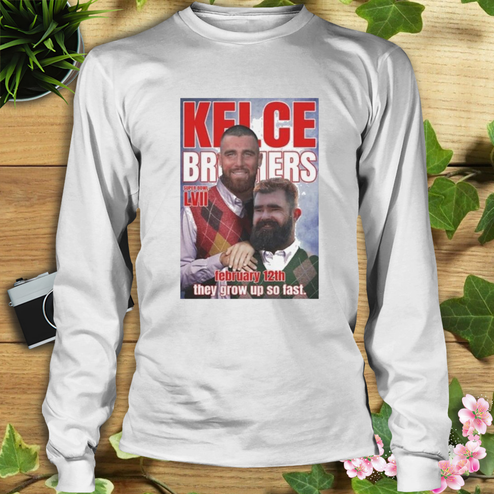 Step Brothers Kelce Brothers Travis and Jason Kelce Super Bowl Shirt -  Teespix - Store Fashion LLC