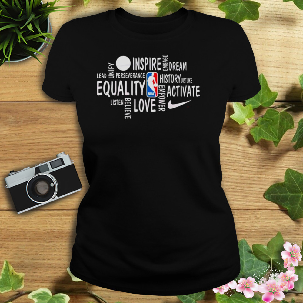 gesmolten Zuidwest fundament NBA Black History Month Inspire Dream Equality Shirt - Store T-shirt  Shopping Online