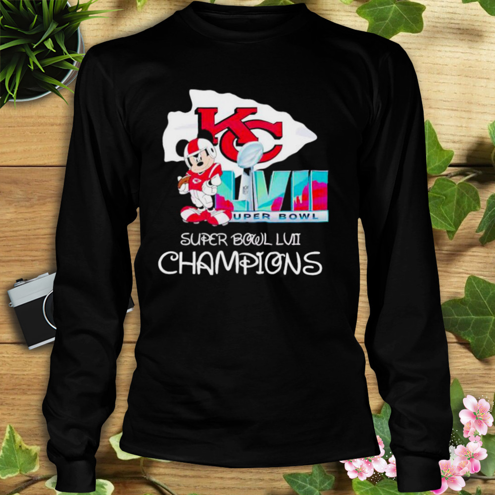 Kansas City KC Chiefs Shirts NFL Super Bowl LVII Mickey Champion T-shi -  Bestiegifts