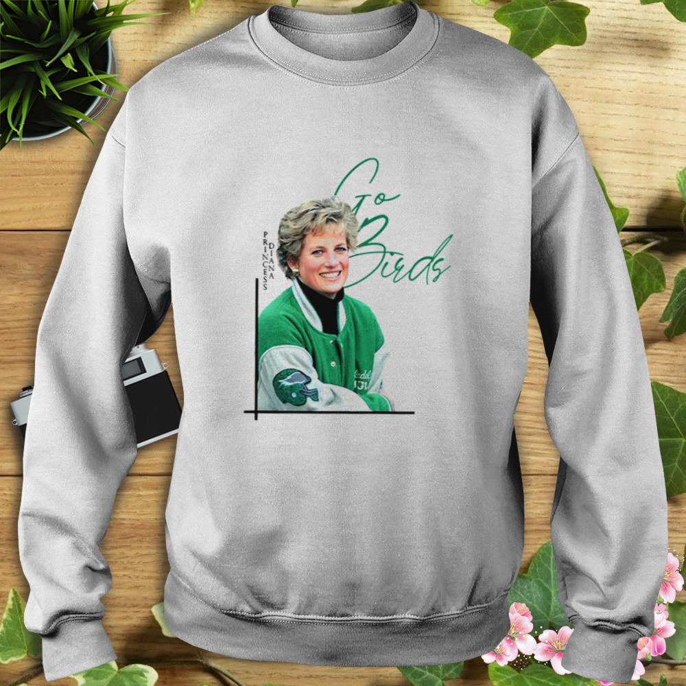 Princess Diana Go Birds Philadelphia Eagles Design T-shirt