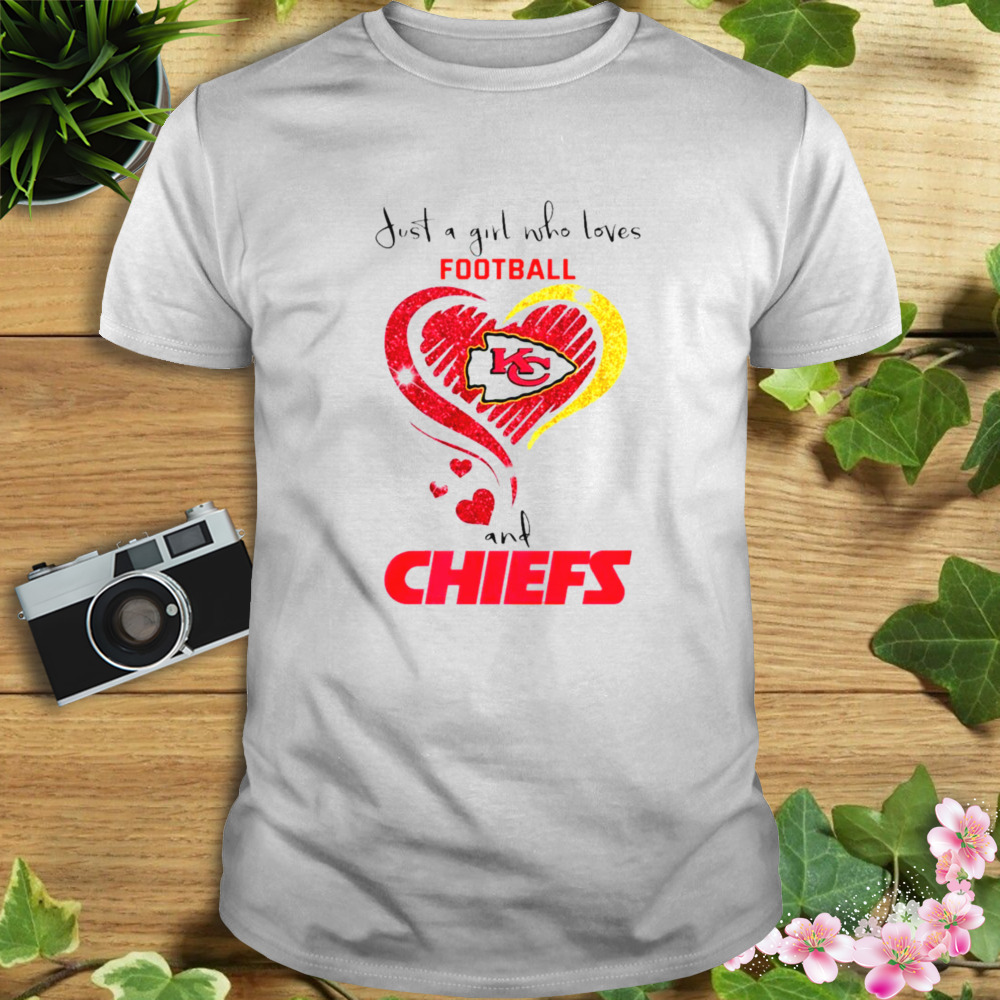 Heart Chiefs Football Shirt Ladies Tee