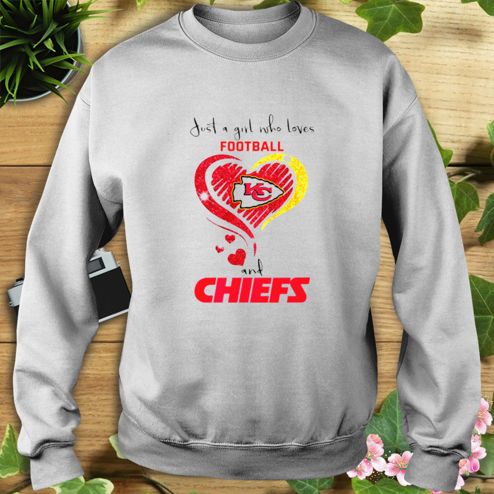 Heart Chiefs Football Shirt Ladies Tee