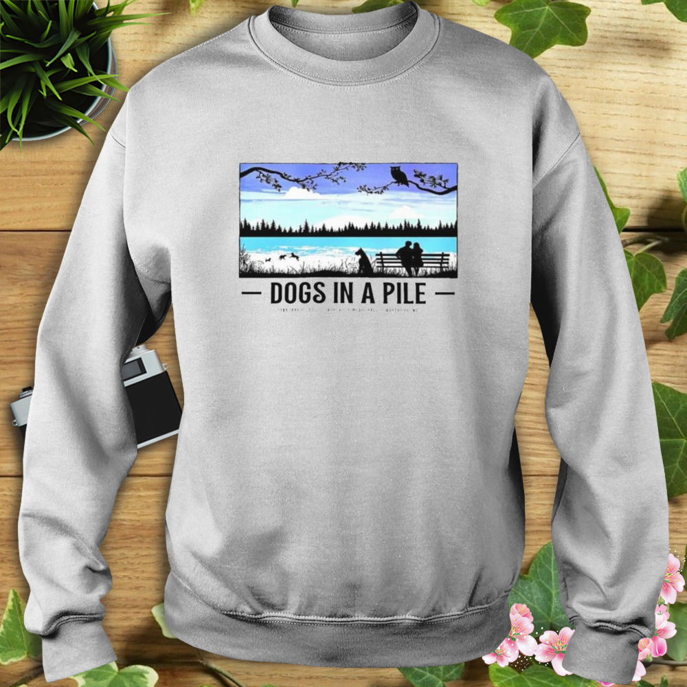 Dogs in a pile asheville 2023 february 17th asheville music hall poster shirt 5 Sweat shirt