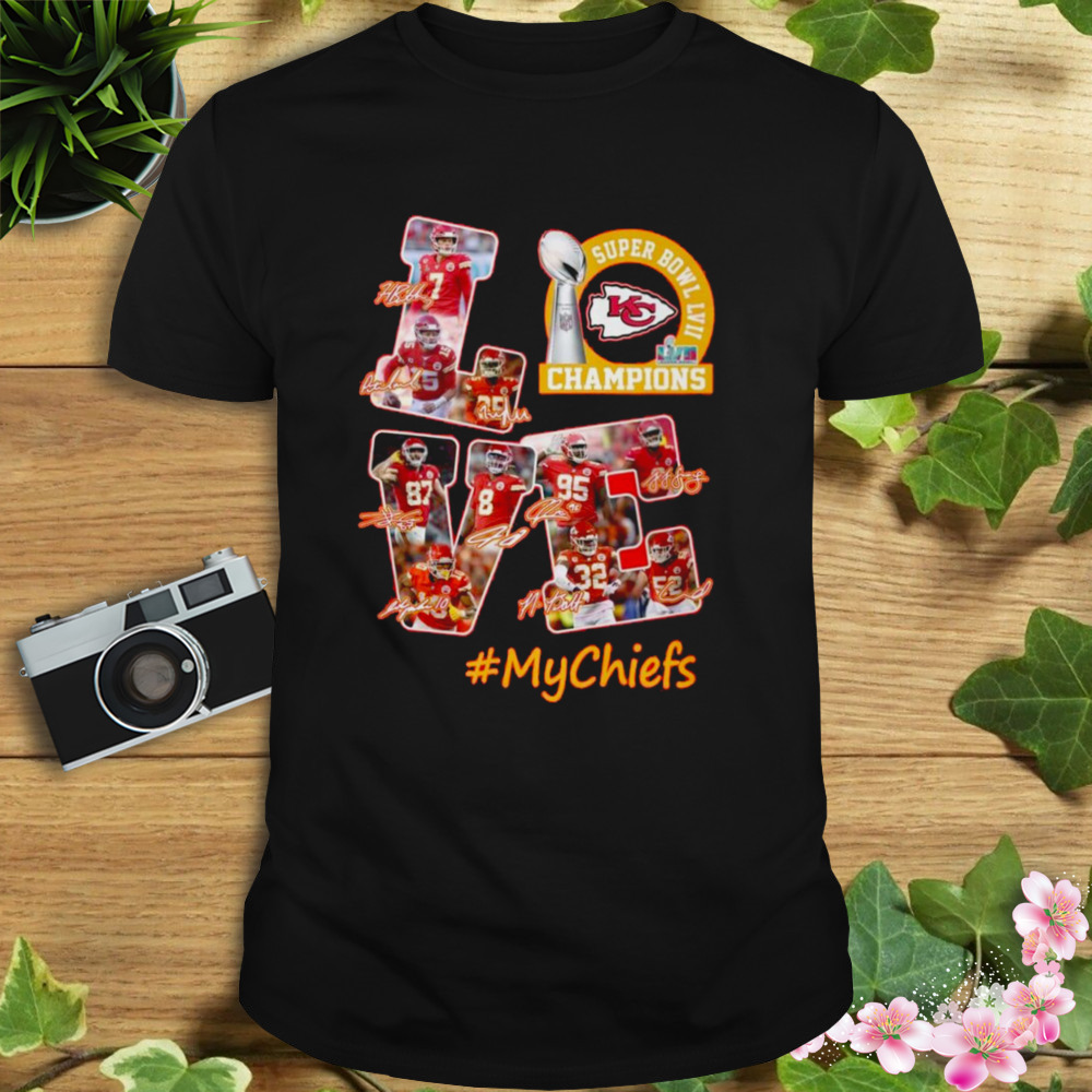 Kansas City Chiefs Super Bowl LVII Champions Love MyChiefs T-Shirt