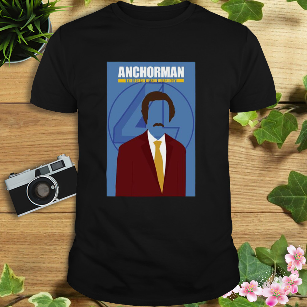 Minimalistic Anchorman Ron Burgundy shirt