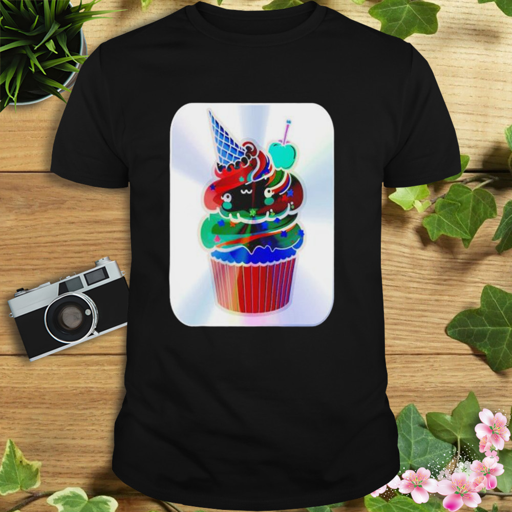 holographic unicorn cupcake holo shirt