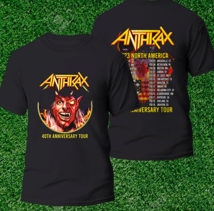 Anthrax & Black Label Society 40th Anniversary Tour 2023 shirt