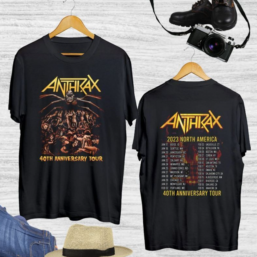 Anthrax and Black Label Society's 2023 North American Tour shirt
