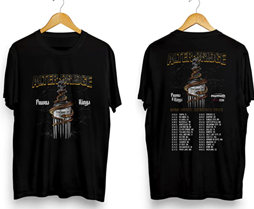 Double Sided Pawns and Kings North America Tour Alter Tour Bridge 2023 T Shirt