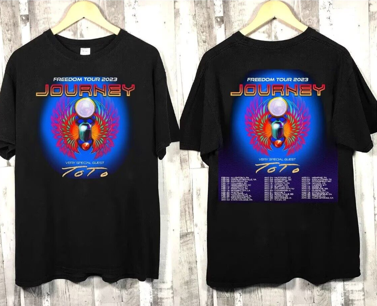 Journey 2023 Freedom Tour T-shirts