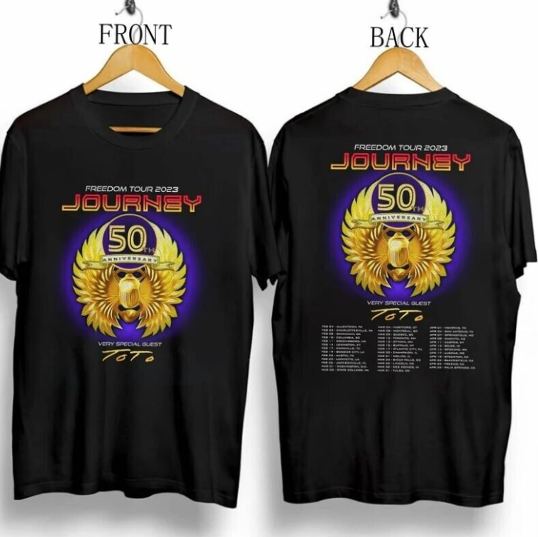 Journey Freedom Tour 2023 Journey 50th Anniversary Shirt