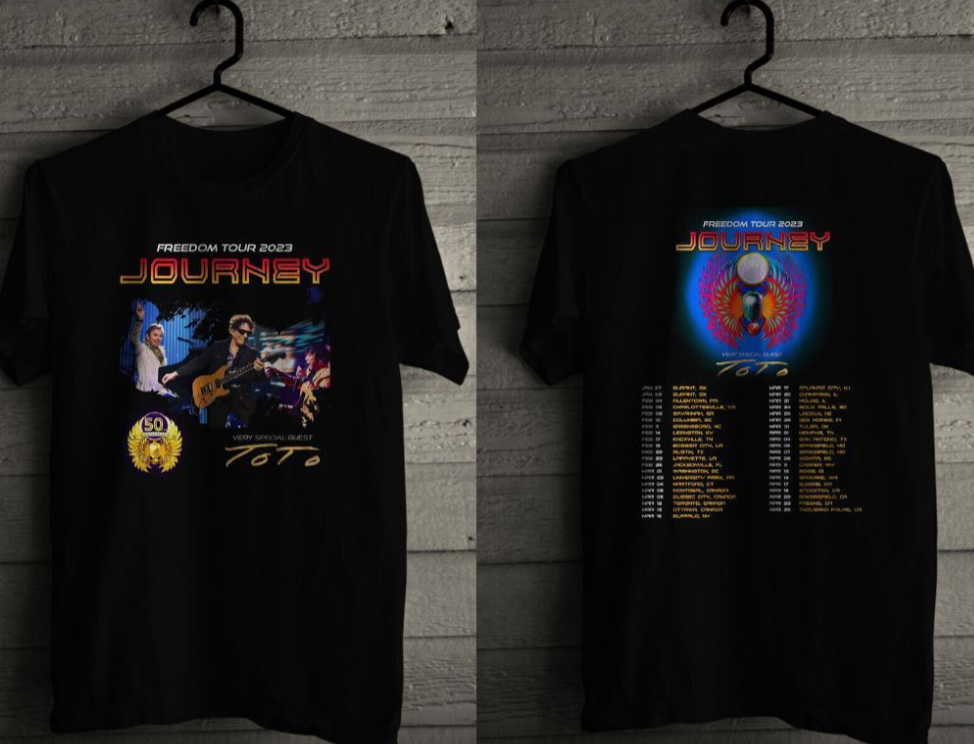 Journey Rock Legends Freedom Tour 2023 T Shirt