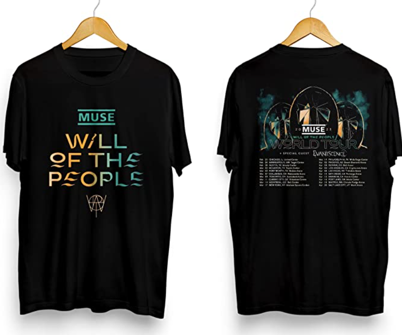 Muse World Tour 2023 shirt