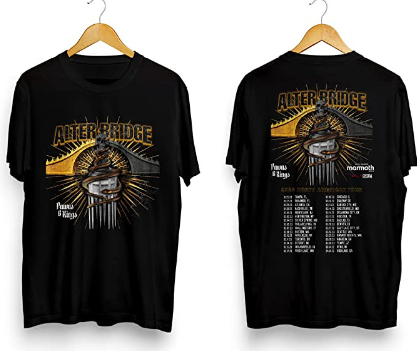 Pawns and Kings North America Tour Alter Tour Bridge 2023 T Shirt