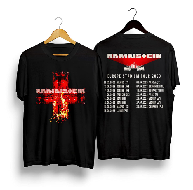 Rammstein Tour 2023 T-shirt