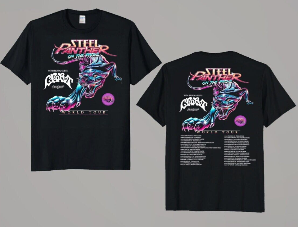 Steel Panther On The Prowl World Tour 2023 T-Shirt