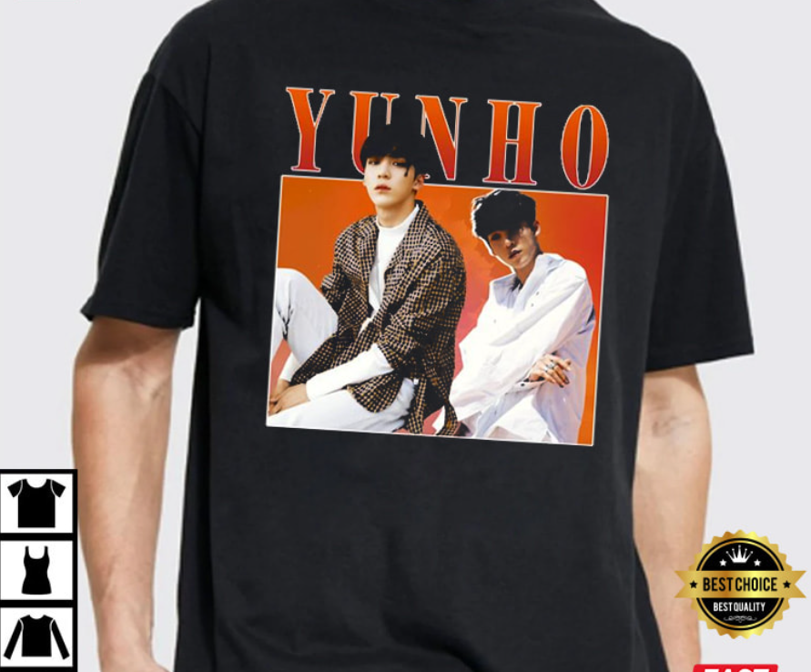 Jeong Yunho Vocalist Of Ateez Band T-Shirt